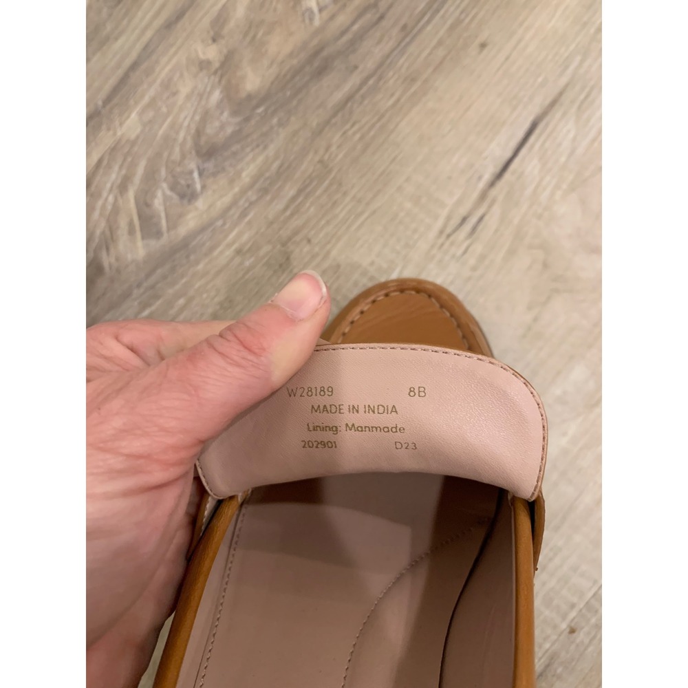 Cole Haan W28189 Penny Loafer 8B Tan Leather Quiet Luxury Classic Womens Shoes - Picture 9 of 9